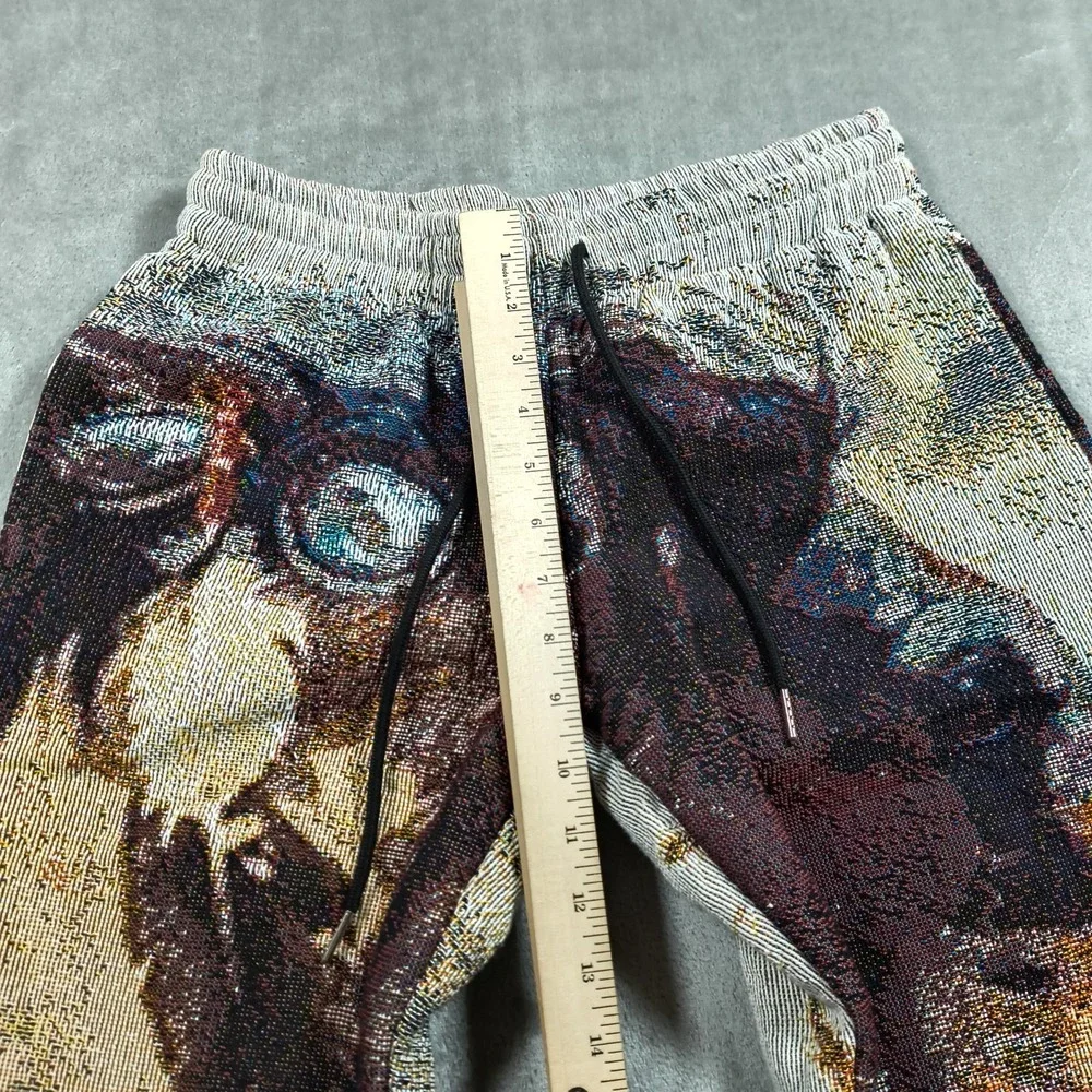 Retrovert Tapestry Pants Mens 28x29 Horses Pony Stallion Boho Knit Sweatpants - Picture 6 of 7